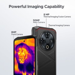 DOOGEE Fire 6 Rugged Smartphone Thermal Imaging Camera 10400mAh 16GB+256GB New