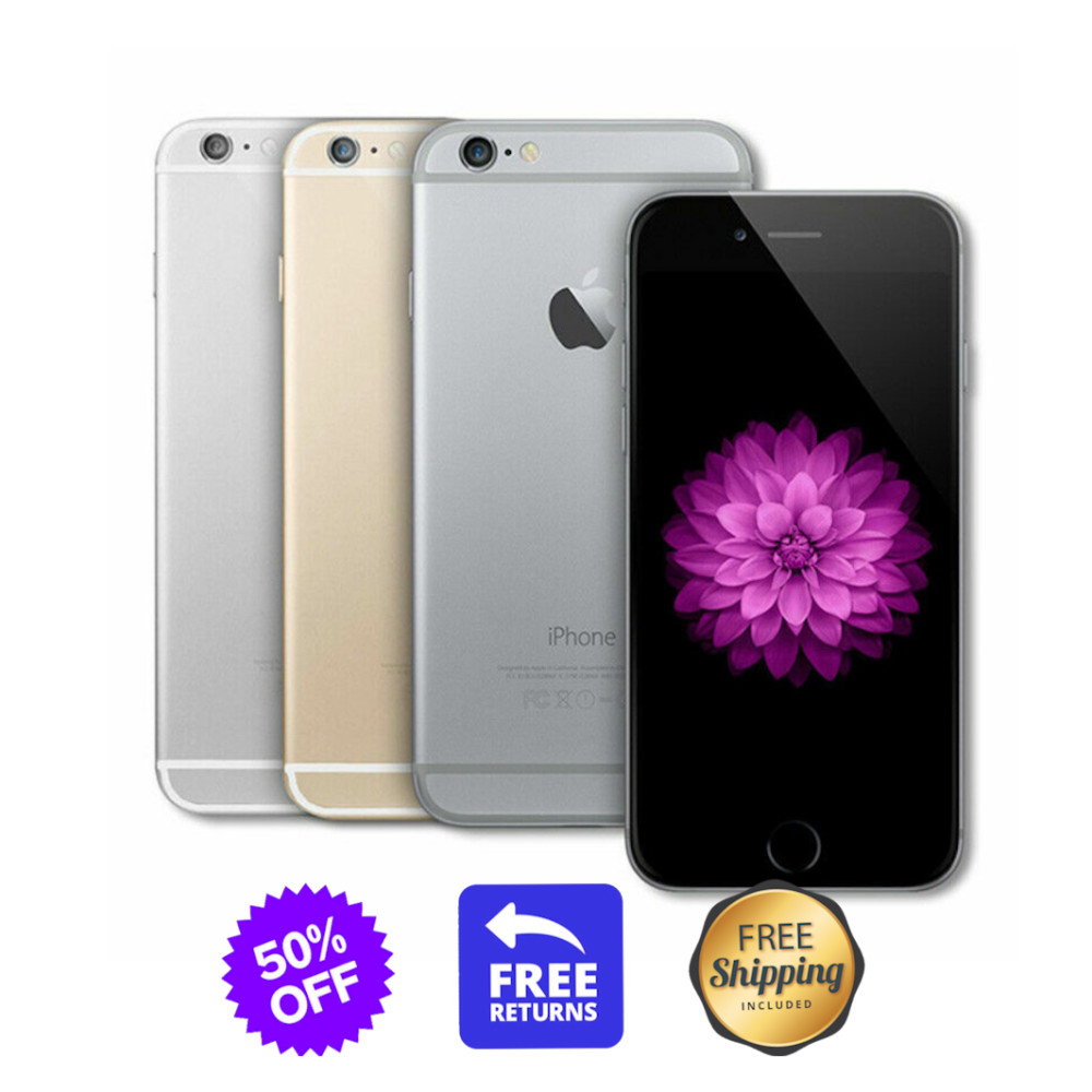 Apple iPhone 6+ Plus 64GB 16GB GSM Unlocked Verizon – Silver Gray Gold