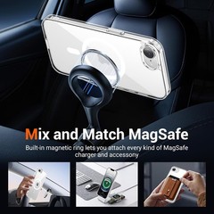 1. For iPhone 17e Case, iPhone 16e Clear Case, Anti-Yellowing, Shockproof Slim