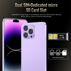 i15 Pro Max Smartphone Android 6.2” Unlocked 4+64GB 5000mAh 12+24MP Dual SIM