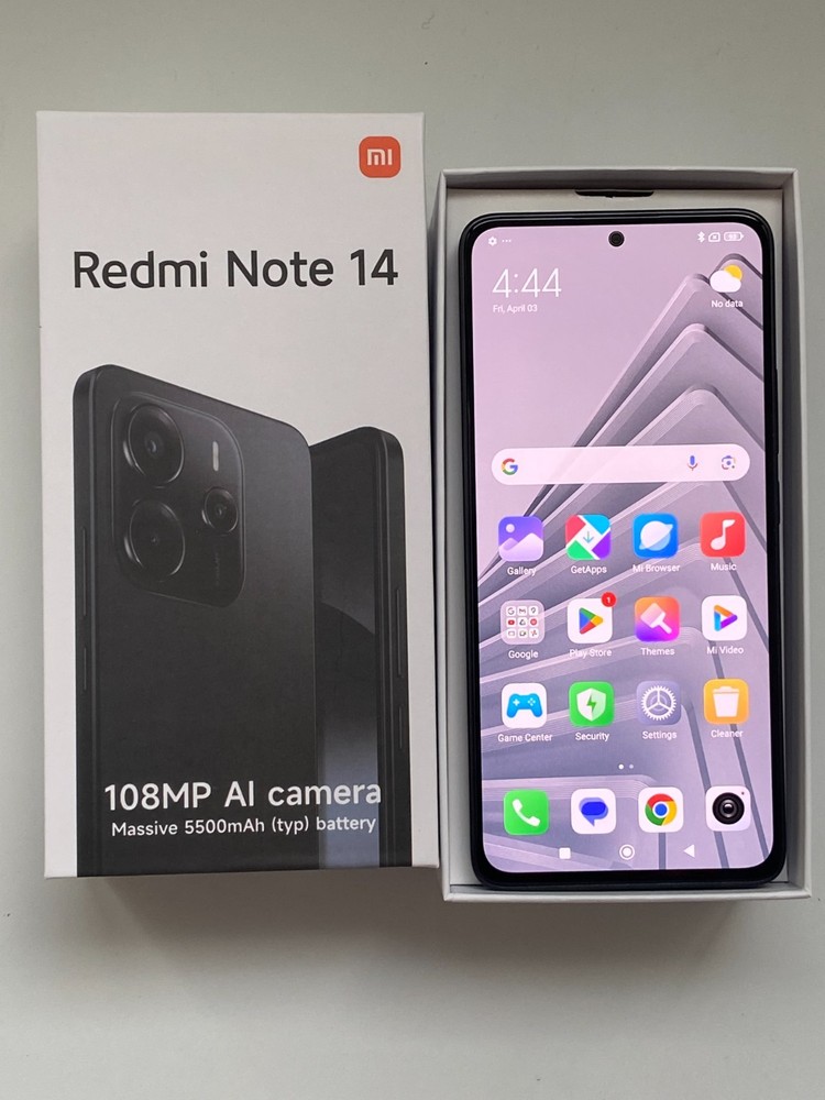 Xiaomi Redmi Note 14 5G Unlocked 8G +256GB 6.67″ 108MP Cell Phone Tested-NEW