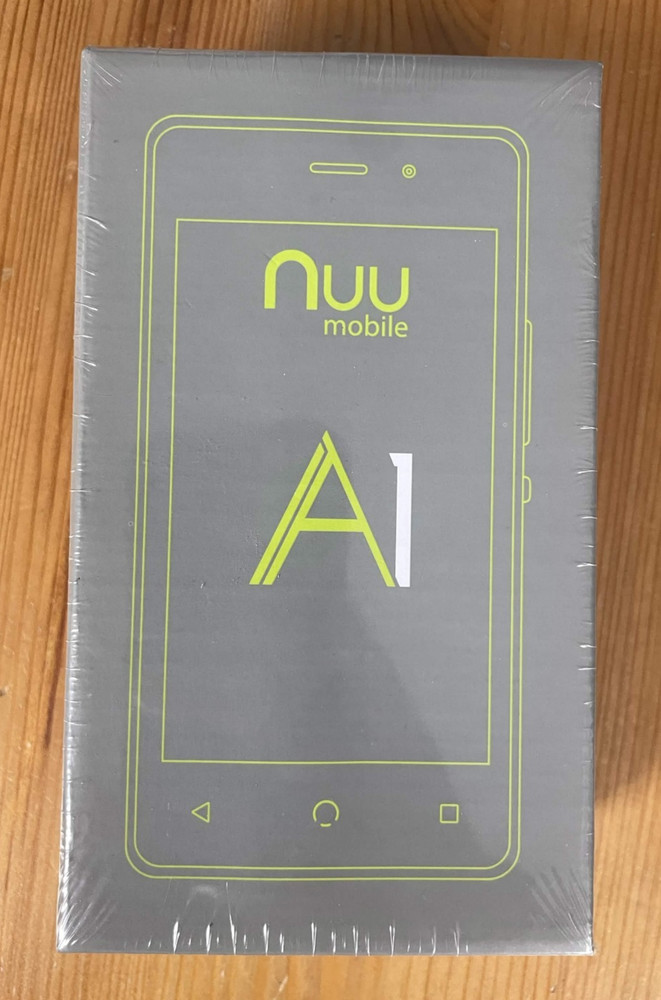 NUU Mobile A1 Android Smartphone Dual SIM 4GB 4G LTE Black New Sealed