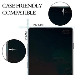 For Samsung Galaxy S10 Plus, 2 Pack Privacy Screen Protector & Camera Lens Prote