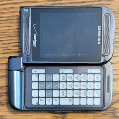 Samsung Alias 2 II SCH-U750 – Gray & Black ( Verizon ) Very Rare Dual-Flip Phone