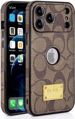 iPhone 17 Pro Max Case with Camera Lens Protector, Luxury Designer Leather Cover