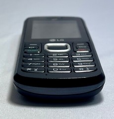 LG 3296 Black Gray Cell Phone Tracfone Tested Works Telephone Wireless Prepaid