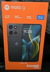 Boost Moto G 5G 2025 6.7″HD+ 4GB RAM 128GB 50MP Gray Prepaid Phone 🔒 to Boost🆕