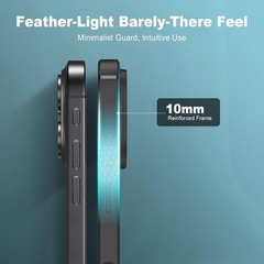 iPhone 16 Pro Max Phone Case, Black Anti-Fingerprint Protective Bumper Matte Cov