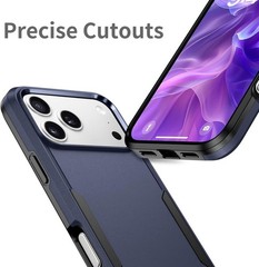 For iPhone 17 Pro Max Case Heavy Duty Rugged Shockproof Durable Cover-Blue