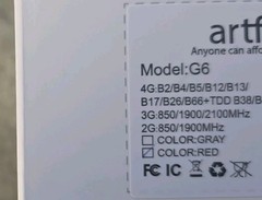 New – artfone G6 Flip Phone for Seniors, 4G Unlocked Basic Phone (Red)