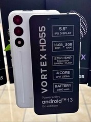 VORTEX HD55 – 2GB RAM, 16GB ROM, White 5.5″ Display, 2MP Front/5 Rear ANDROID 13