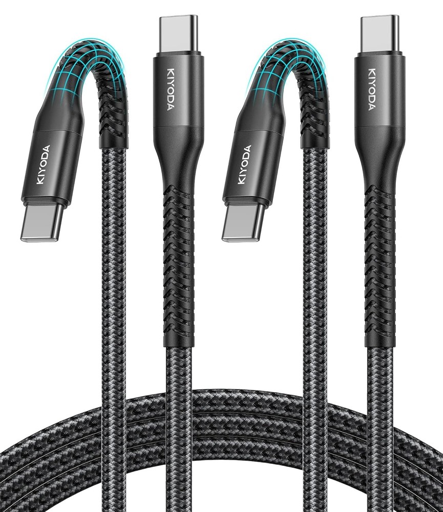 USB C to C Cable 60W Fast Charging [2Pack 6FT] for CarPlay, Super Durable USBC C