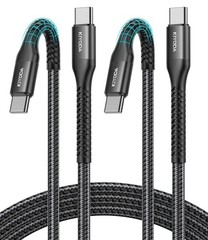 USB C to C Cable 60W Fast Charging [2Pack 6FT] for CarPlay, Super Durable USBC C