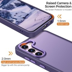 Samsung Galaxy S23 Plus Case, Slim Fit Matte Purple Soft Silicone Edge Cover