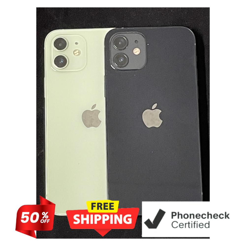 Apple iPhone 12 64GB 128GB Unlocked Verizon T-Mobile MagSafe Black Green Purple