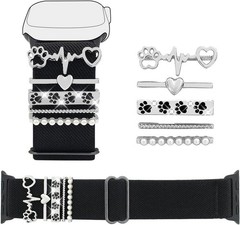 Adjustable Stretch Band for Apple Watch 38 40 41 42 44 45 46 49mm with Dog Paw C
