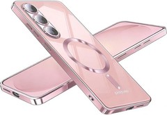Magnetic Case for Samsung Galaxy S26 Plus with Camera Cover, Glossy Luxury Slim