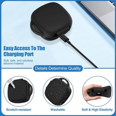Silicone Case for Raycon Essential Open Earbuds [Black] – All-Round Protection C