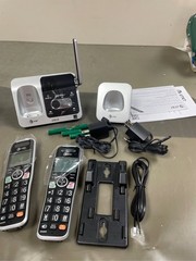 AT&T BL102-2 DECT 6.0 2-Handset Cordless Phone for Home with Answering Machine,