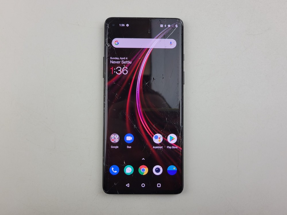 OnePlus 8 (IN2017) 128GB – Black (T-Mobile) – CRACKED – Clean IMEI – J6221