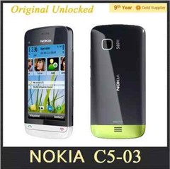 Original Unlocked Nokia C5-03 GPS WIFI Mobile Phone Bluetooth 3G 5MP Cellphone