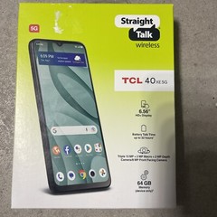 Straight Talk Wireless – TCL 40 XE / 5G 64GB / Black – Prepaid Smartphone – NEW