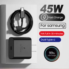 45w Type USB-C Super Fast Wall Charger +6FT Cable Fit Samsung Galaxy S23 S22 S21
