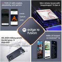 Motorola Edge 70 Fusion 5G 8GB RAM 128GB Unlocked Dual SIM 7000mAh | SILHOUETT