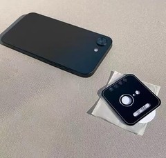 2 Pack Camera Lens Protector 9H Tempered Glass for iPhone 17e, 16e – Black