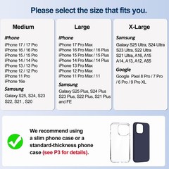 Leather Cell Phone Holster with Belt Clip Strong Magnetic Closure for Samsung Ga