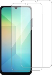 2 Pack Samsung Galaxy A06 / SM-A065F Screen Protector, Tempered-Glass, Case Frie