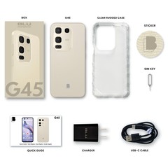 BLU G45 G1190WW 128GB GSM Unlocked Android Smartphone – Cream