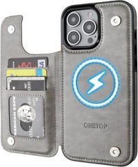 iPhone 16 Pro Max Wallet Case with Card Holder, PU Leather Kickstand RFID Blocki