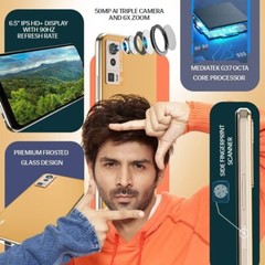 Lava Blaze Pro (Orange, 4GB RAM, 64GB Storage)| 50 MP AI Triple Camer