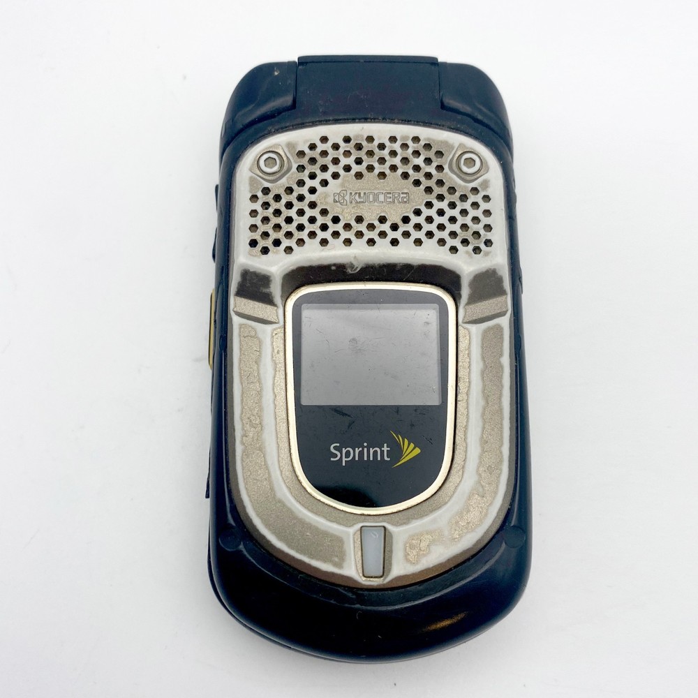 Sprint DuraXT E4277 Kyocera Black Flip Cell Phone – No Battery or SIM Card