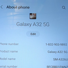 Samsung Galaxy A32 5G SM-A326U Unlocked Black Android 64GB Smartphone
