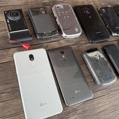 Lot of 12 Assorted Cell Phones Untested For Parts Repair Samsung LG Flip