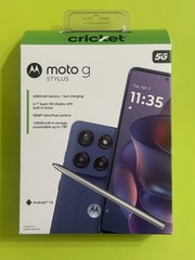 Cricket Wireless Motorola Moto G Stylus 2025 128GB Prepaid Phone, New Sealed