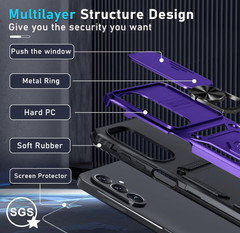 For Samsung Galaxy A26 5G Purple Case Heavy Duty Shockproof Protective Cover