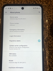 Motorola Moto Edge 5G 2021 XT2141 256GB Nebula Blue Verizon/Unlocked OPEN BOX US