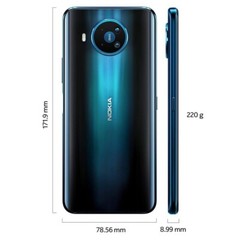 Blue Nokia 8.3 5G 64GB 64MP Unlocked DUAL SIM Global Smartphone GOOD B+ US