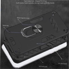 For LG Velvet 5G, LG Velvet – Phone Case with Belt Holster, Shockproof-Black
