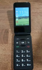 AT&T Cingular Flex 2 Classic Navy 4GB AT&T Prepaid Flip Phone Smartphone, New