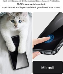 Strong Magnetic Case & Built-in Glass Screen Protector for Samsung Galaxy S25 Ed