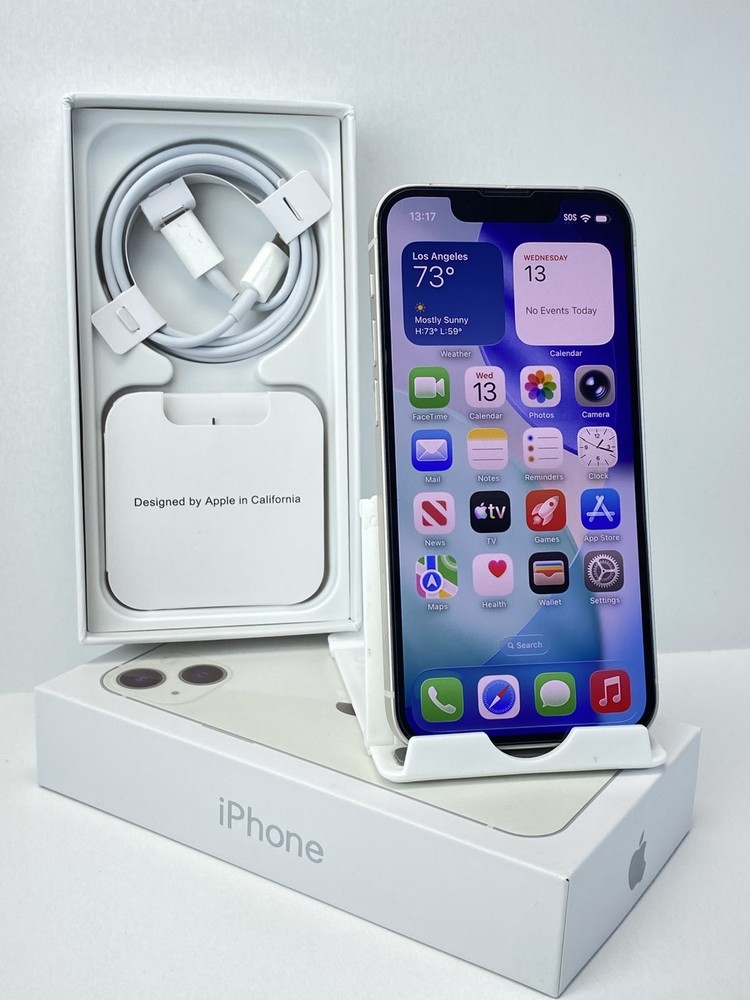 Apple iPhone 13 Mini A2481 256GB Starlight 95% battery health Factory Unlocked