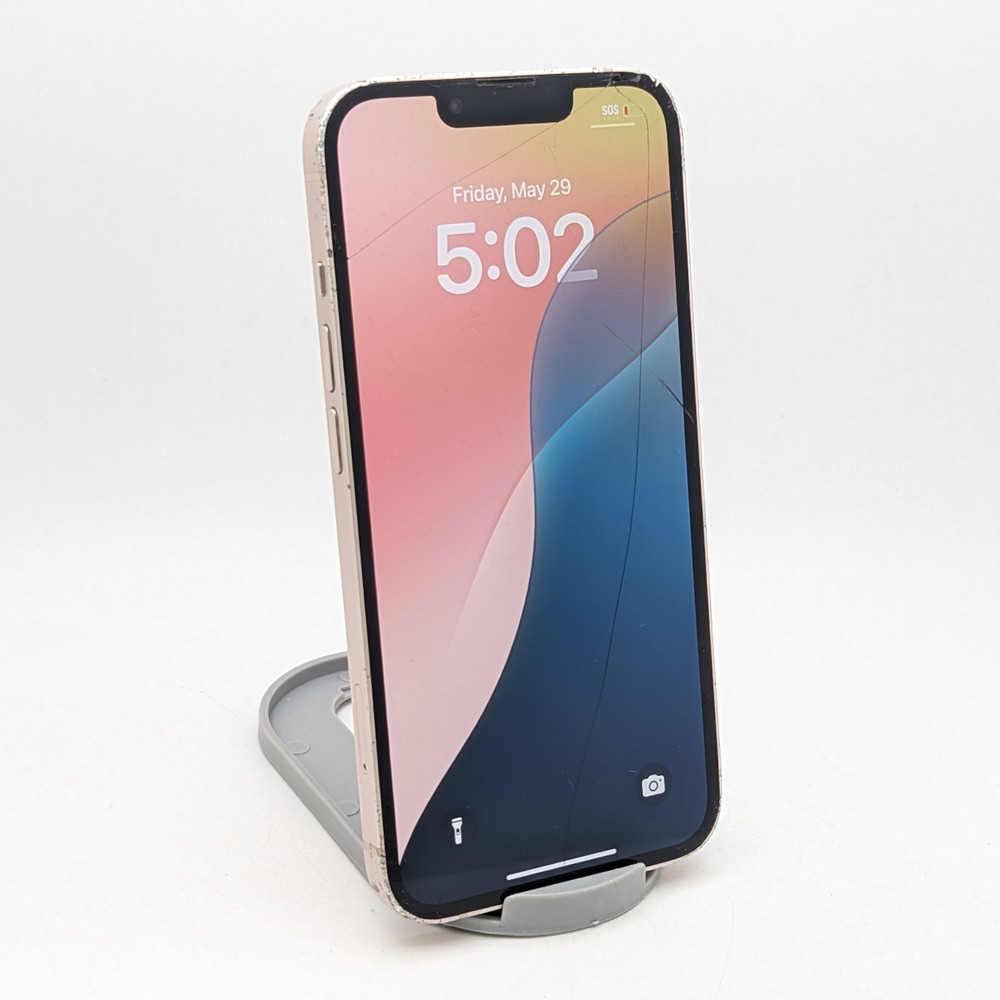 Cracked Apple iPhone 13 A2482 128GB | Pink | UNLOCKED