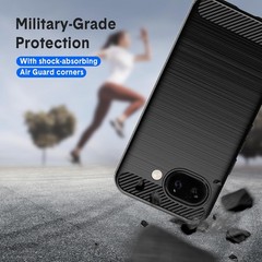 Designed for Google Pixel 10a Case, Slim Shockproof TPU Bumper Cover, Black