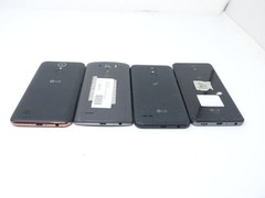 Lot of 4 Working Cracked LG Smartphones – Rebel 4 / Journey / G3 / K20 Plus