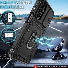 Samsung Galaxy A26 5G Phone Case with 2*Screen Protector, Magnetic Stand & Cover