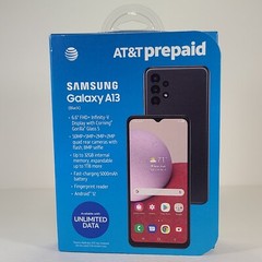 AT&T Prepaid Samsung Galaxy A13 6.6” FHD+ Display 50MP Camera 32GB – Black